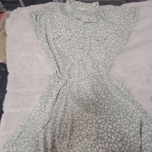 Lucky Brand Sage Floral Midi Dress